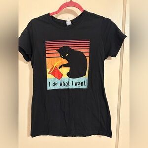 Black Cat Graphic T-Shirt